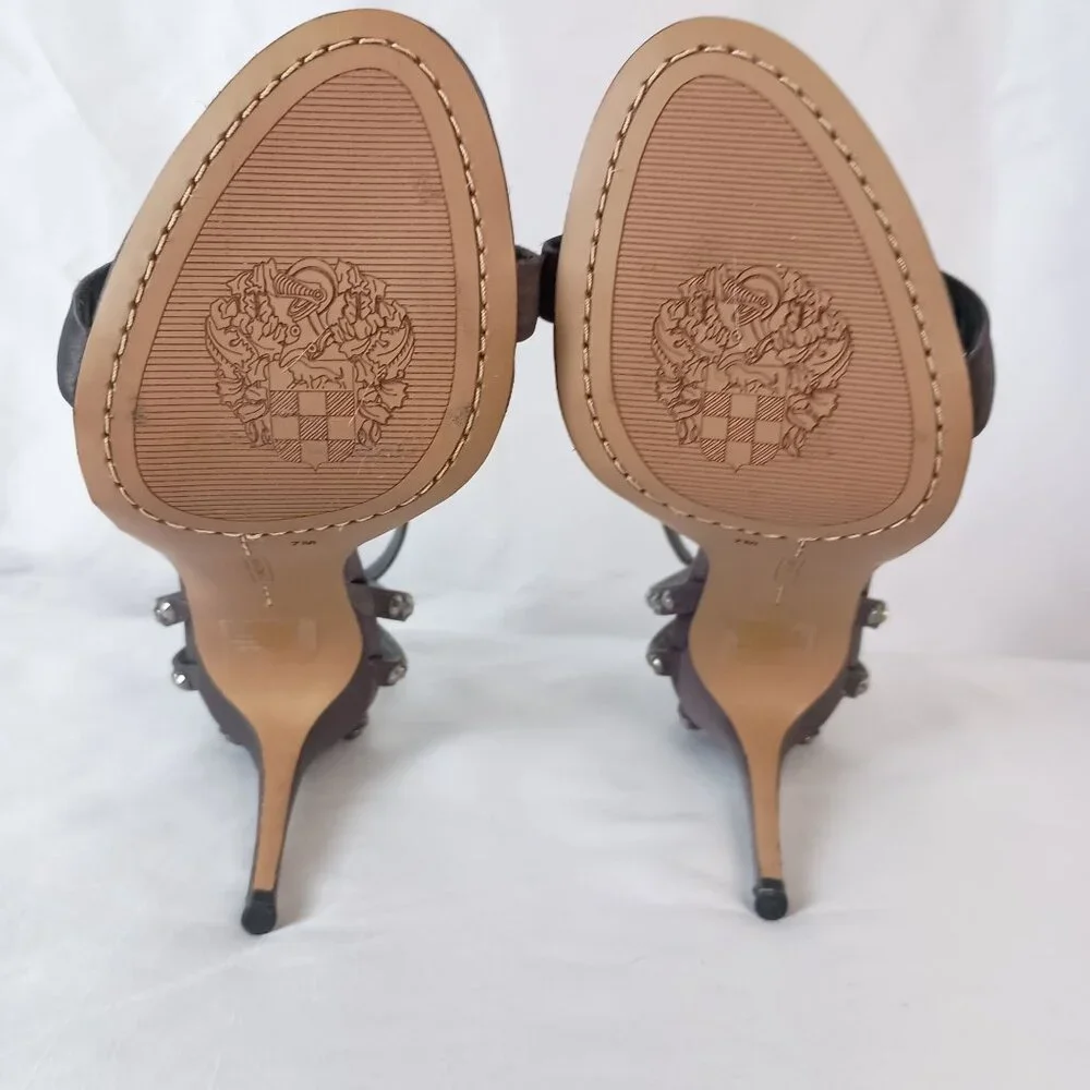 Vince Camuto Daphery Rhinestone Embellished Sandals Size 7 Gray NWOB - Picture 8 of 9